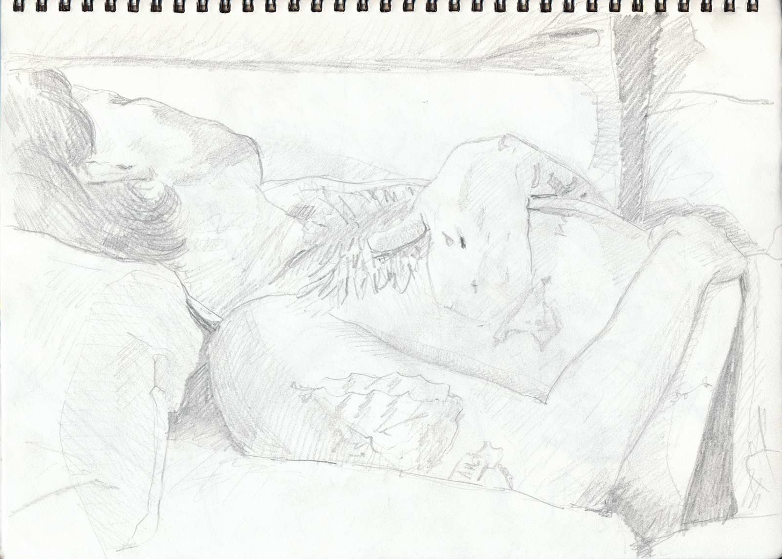 Sketches 2022 by Vera den Arend - pencil on paper - 29x21cm