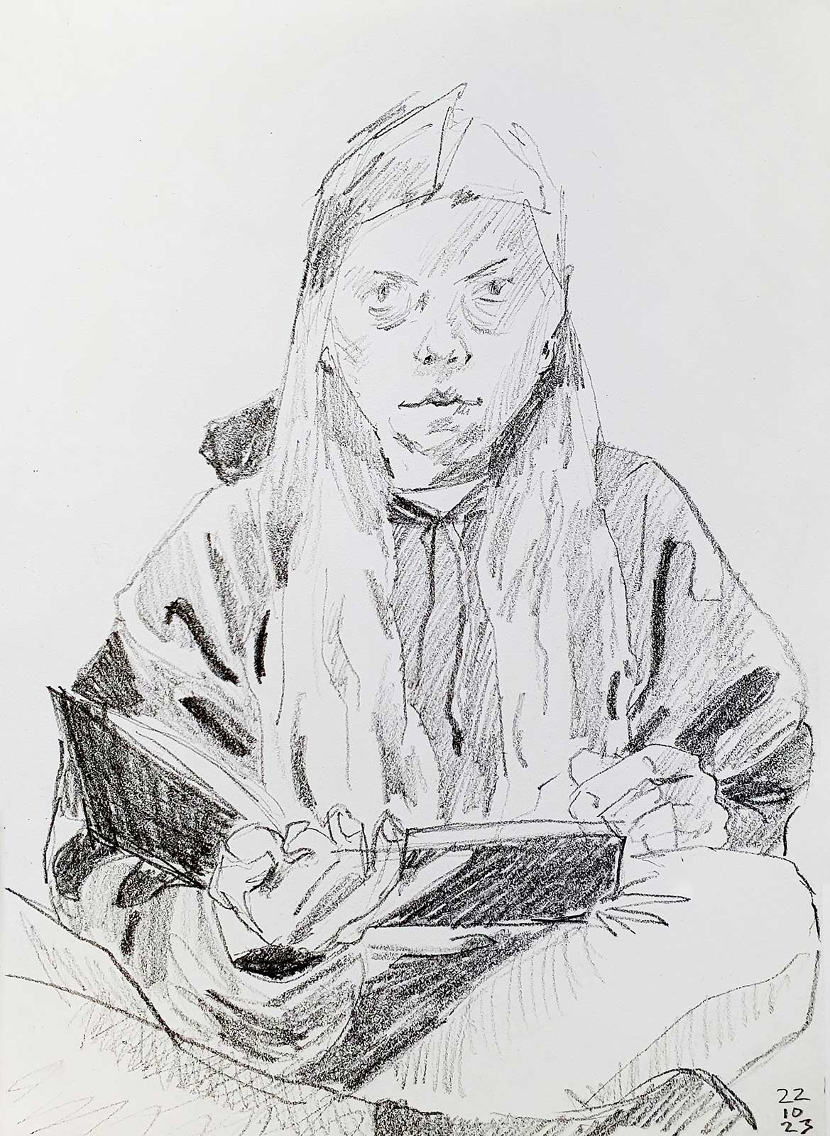 sketches 2023 by Vera den Arend - pencil on paper - 16.5x23cm