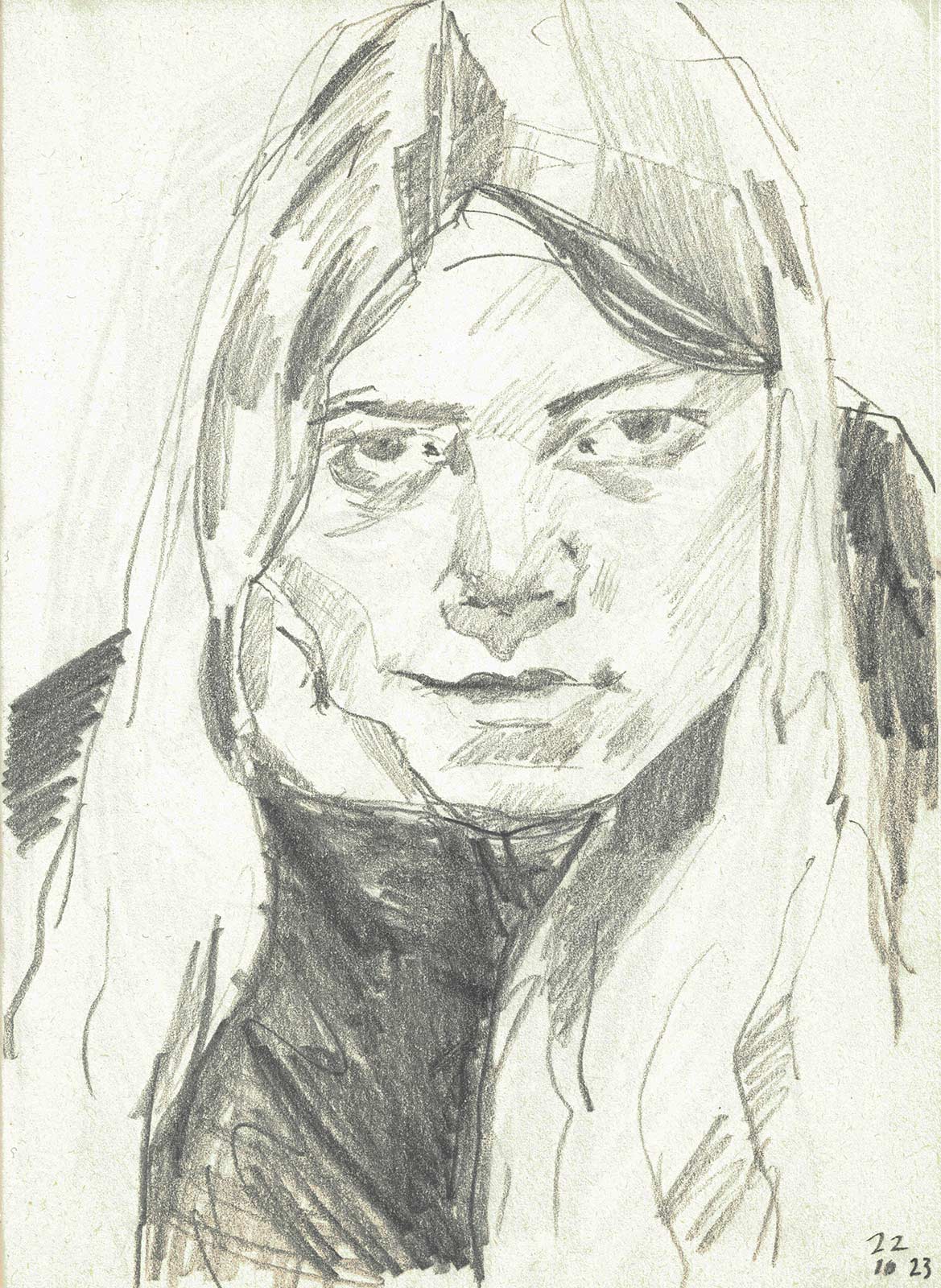 sketches 2023 by Vera den Arend - pencil on paper - 17x23cm