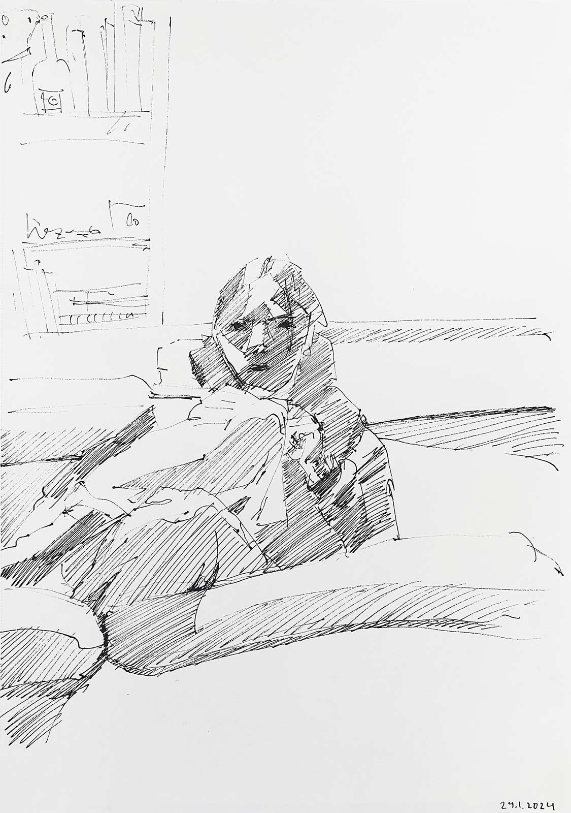 Sketch 2024 by Vera den Arend - pen - A4