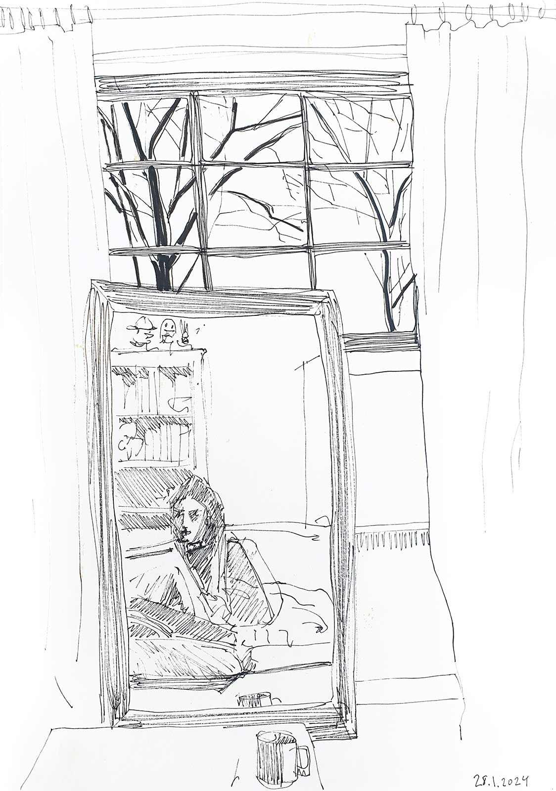 Sketch 2024 by Vera den Arend - pen - A4