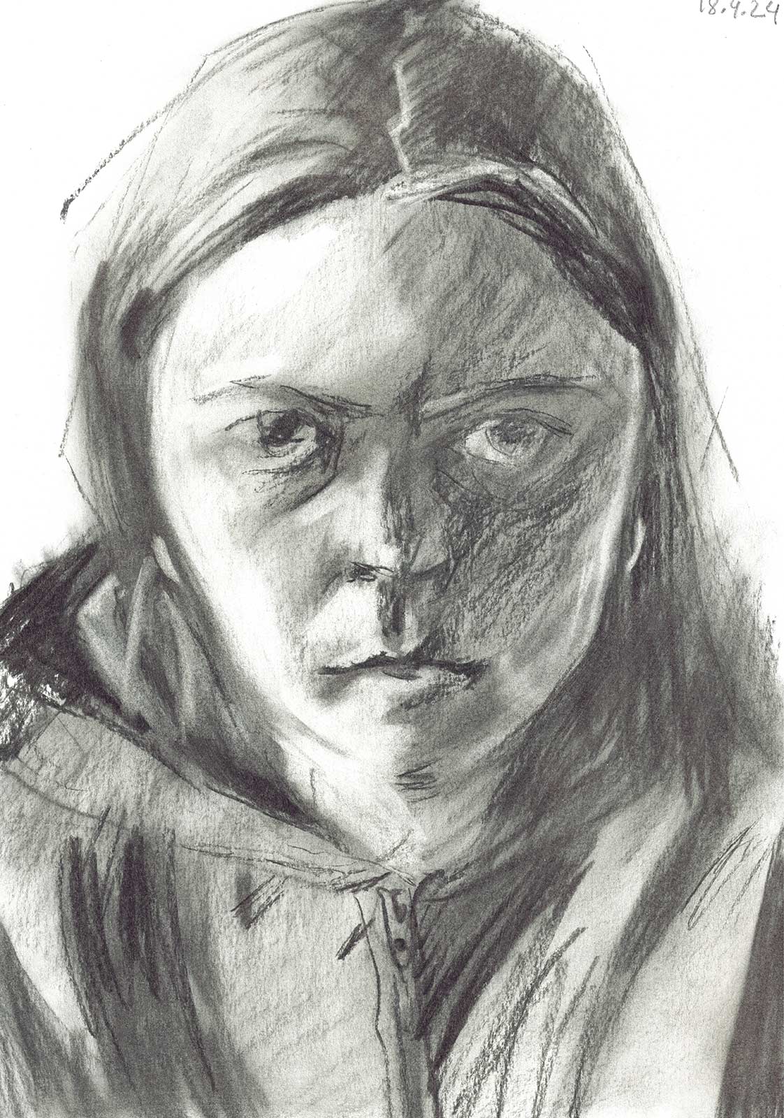 Sketch 2024 by Vera den Arend - charcoal - A4